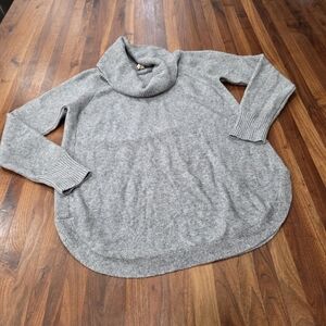 Moth by Anthropologie Brenta Cowl Neck Long Sleeve Curved Hem Size XL